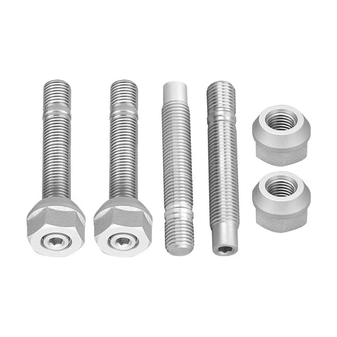 Solid 75mm Wheel Stud Conversion Kit Made From Heavy Duty 4135 CrMo Steel With Tough M12 Thread Perfect For Most E-Series Chassis Vehicles And Big Rims, four studs and nuts