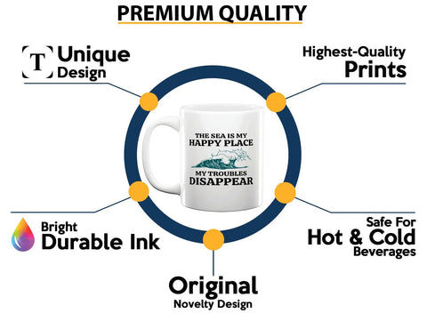 Morning Brew Sailor Coffee Mug 11oz White For Boaters And Sailors With Funny Lake Vibes Gift showing premium quality features