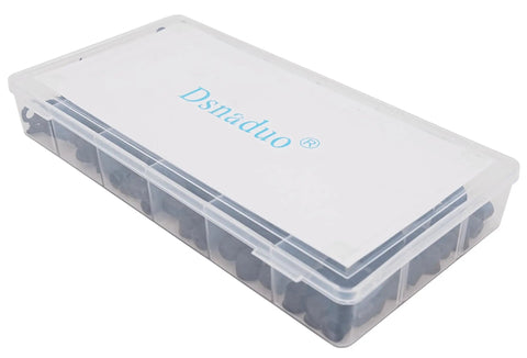 6 Types Rubber Brake Bleeder Cap Set 150 Pcs Caliper Cap Grease Fitting Cap Zerk Dust Cover Assortment in plastic case