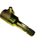 Heavy Duty PTO Adapter Extends Your Shaft By Five And A Half Inches, Converts 1 3/4-20 To 1 3/8-6 Quick Release, brass finish for tractors and farm equipment.