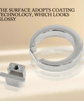 Two Pack Silver Ring Drawer Pulls For Cabinets And Furniture, 1.57 Inch Diameter O Type Metal Pull with glossy finish