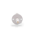 Front view of RV Water Tank Drain Valve With Flange, Durable Plastic Construction, Fits Three Quarter Inch Or One Half Inch Vinyl Tubing