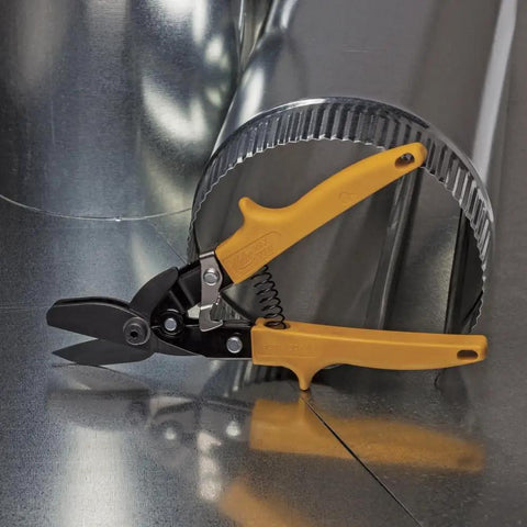 10 Inch Double Cut Aviation Snips For Sheet Metal And Ductwork With Heavy Duty Hardened Blades next to round duct