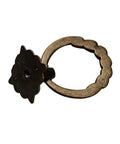 6 Pieces Vintage Bronze Drop Ring Knobs And Pulls For Dresser Drawers Cabinets, Antique Single Hole Decorative Hardware With Screws