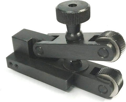 V Clamp Type Knurling Tool For Lathe 5 To 20 mm Small Capacity with textured grip, shown from side view