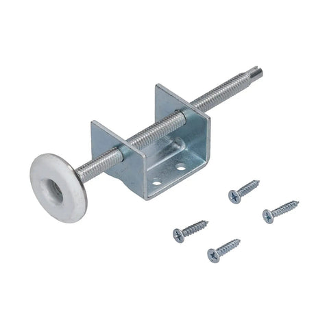 Adjustable Furniture Feet Leveling Kit With Iron And Plastic Build No Wobble Screw Mounted Nut Leveler and four screws