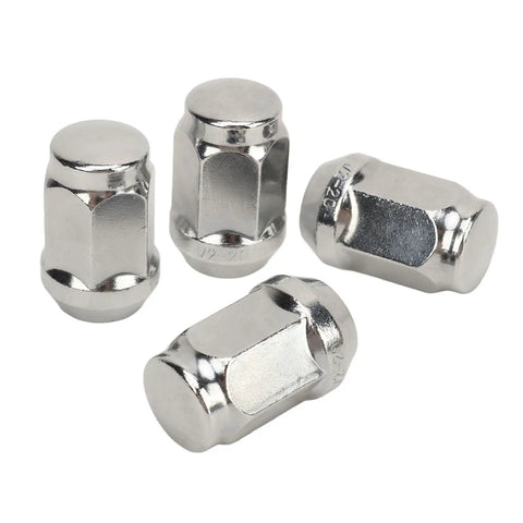 Sick 16 Pc Chrome Lug Nut Kit For Golf Carts Replaces E-Z-Go And Club Car Heavy Duty Wheels With Easy Fitment Rust Proof Shine Guaranteed, 1/2-20 chrome lug nuts