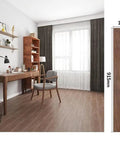 Room with Peel And Stick Vinyl Floor Planks Self Adhesive Wood Look Tiles 10 Pack 6 Inch Wide By 36 Inch Long Hickory Easy DIY Flooring