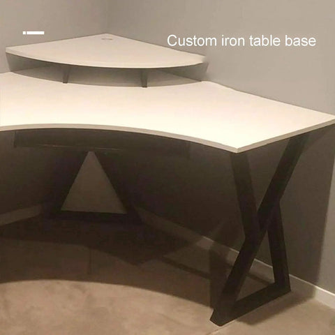 Rock Solid Metal Table Legs Two Piece Set No Sweat Setup With Rust Proof Matte Black Finish and Lock Tight Adjustable Foot Pads for Stylish Dining Coffee Tables and Benches, custom iron table base in corner