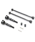 CVA Driveshaft Complete 68mm Set for 22S Sprint RC Cars, Chromoly Steel Build With Black Oxide Finish, Includes Two Rear Axles, Two CVA Couplings, Two 68mm Shafts, And Two CVA Pins for Tough, Beefed Up, Long Lasting Performance.