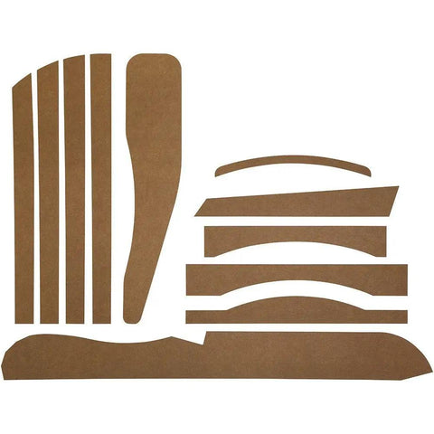 Classic Adirondack Chair Plans With Full Size Templates laser-cut MDF stencils for easy outdoor building and crafting.