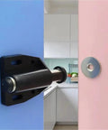 Push Latch Set 2 Pack for Cabinets and Wardrobes White Finish No-Fuss Push To Open Closers in use on kitchen cabinets