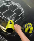 Cordless Turbo Jet Leaf Blower For Lawn Debris, Driveway Sand And Car Drying, 450 CFM High Speed, Lightweight in use on car surface