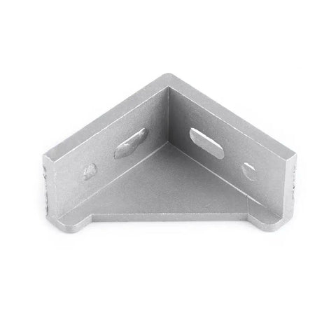 Sturdy Aluminum Corner Bracket Set 58x58x28mm L Shaped Right Angle Braces With 4 Oval Mounting Holes 5 Pack For Door Window And Furniture Joint