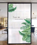 Green Leaves Palm Tree Wall Decals For Bedroom And Living Room, Reusable Stickers for smooth surfaces, living room decor.