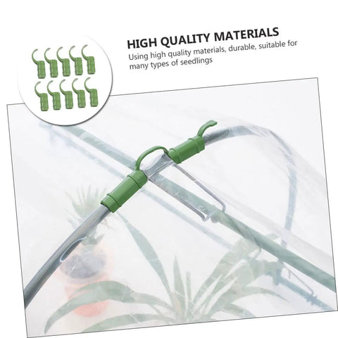 15 Pack Plant Sticks Support Kit For Garden And Greenhouse Tube Buckle Clips Bend Tube Connectors And Film Clips Durable Garden Pipe Buckle For Seedlings And Plants Easy Clips For Greenhouse Frames