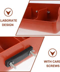 Close-up of Heavy Duty Five Compartment Piglet Feed Trough With No Sweat Plastic Livestock Manger showing the bolt design.