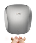 Heavy Duty Hand Dryer With HEPA Filter UL Approved 120V 1400W Brushed Stainless Steel Finish Model AK2903 in use