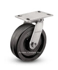Badass Heavy Duty Kingpinless Swivel Caster Featuring Rock Solid 6 X 3 Inch Phenolic Wheels For smooth industrial gliding.