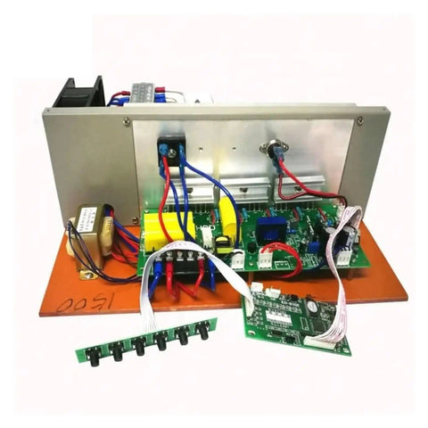 Heavy Duty 1500W Ultrasonic Cleaner Generator Drive Circuit Kit with Transducer Interface and PCB Board for Precise Cleaning