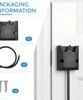 Beefy 12V Heavy Duty Waterproof Toggle Switch with 2 ft wiring, mounting screws, and protective casing displayed on door