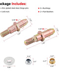 Door Hinge Roller Pin And Bushing Repair Kit For Chevy Silverado GMC Sierra 1999 2006 Suburban Tahoe Yukon Avalanche 2007 Classic Body Bolt Right Up shown with dimensions and components.