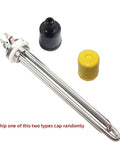 Heavy Duty 5500 Watt 220V Immersion Water Heater Built With Tough 304 Stainless Steel, includes cap options.