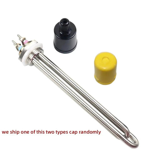 Heavy Duty 5500 Watt 220V Immersion Water Heater Built With Tough 304 Stainless Steel, includes cap options.