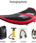 Inflatable Surf Wing For Kitesurfing And Windsurfing Dope Handheld Surf Sail With Window 6 Square Meters and accessories.