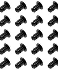 Top Dog Quarter Turn Dzus Fasteners 7/16 Inch 7075 Aluminum Alloy quick release panel rivets in black, 20 pack.
