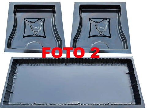 DIY Concrete Bench Mold Set Three Piece For Outdoor Patio Garden Benches Easy To Use Top Bench Forty Inch Long And Two Leg Molds Reusable Casting Tool Model B04 Kit