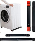 Two Pack Heavy Duty Extensible Appliance Roller Set For Moving Heavy Appliances With Ease Washing Machines Refrigerators