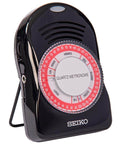 Front view of SQ50-V Quartz Metronome Single Unit for Piano, Guitar and All Instruments with 39-position rotary dial and headphone jack.