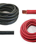 Four Zero Gauge 10 Ft Black And 10 Ft Red Pure Copper Flexible Pro Grade Heavy Duty Welding Battery Cable Wire for car inverter RV solar