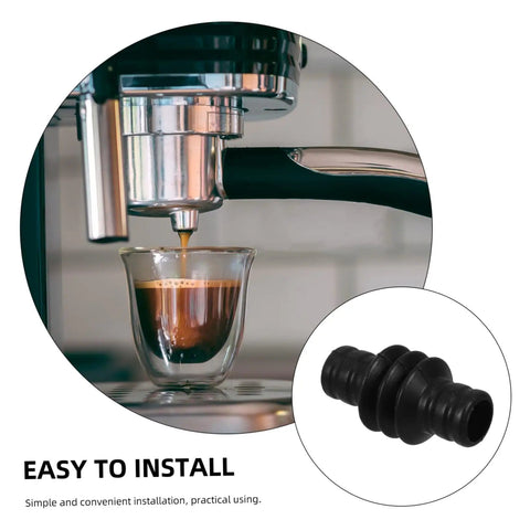 Close-up of espresso machine with Burnproof Steam Wand Insulation For Espresso Makers Pro Grade Easy Install Heatproof Pipe Cover