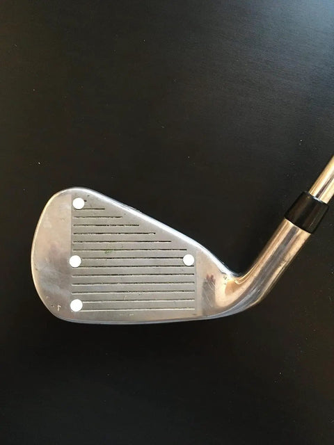 Golf iron with Reflective Dot Stickers For Golf Launch Monitors That Track Club Head Data With Catadioptric Glass Beads Embedded In PVC