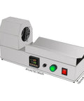 Plug And Play Electric Pvc Bottle Cap Heat Shrinker 110V Tabletop Sealer Adjustable Temp Bad Boy stainless steel machine side view.