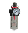 All In One Pro Grade Air FRL Unit With Filter Regulator Lubricator And Separator For Quarter Three Eighths And Half Inch Lines