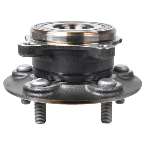 Front view of Front Wheel Bearing Hub Assembly Fits 2019-2024 Toyota Corolla, 2016-2022 Prius with 5-lug bolt-on fit.