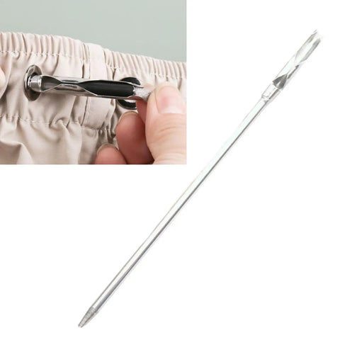 2X Drawstring Threader Aluminum Bodkin For Sewing And Crafting Quick Grip Threading Tool For Elastic Ribbons Cords Drawstrings And Needlework Easy DIY Accessory For Home Sewing And Craft Projects, aluminum bodkin used on elastic waistband