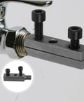 Heavy Duty Broken Screw Extractor Kit For Home And Kitchen Plumbing Fixtures Tough Hard Alloy Tool To Unwind Damaged Water Hose Valves And Pipes Effortlessly, close-up on silver plumbing extractor