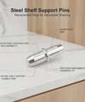 5mm Steel Shelf Support Pin Replacement Peg For Adjustable Shelving Fits Standard Cabinet Holes In Kitchen and Wardrobe