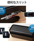 Game Changer Cable Storage Box With Built In Phone Stand And Power Strip Organizer for easy access and hidden cable management.