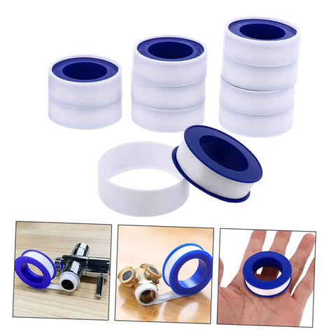 High Temp PTFE Plumbing Tape Sealant For Outdoor Use All Weather Acid And Alkali Resistant Plumber Tape Leak Proof Tape For Pipes And Fittings 20 Rolls Durable Waterproof Sealant in multiple views