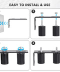 Installation steps for Universal Adjustable Heavy Duty Sliding Gate Kit with L shape brackets, rollers, for slide gates.