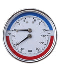 Boiler Temperature And Pressure Gauge 0 To 10 Bar With DN8 Fittings For Your Home Heating Setup Readable Thermo Manometer Dial
