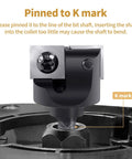 CNC Spoilboard Surfacing Router Bit With One Inch Cutting Diameter And Quarter Inch Shank Carbide Insert shown with K mark