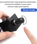 Hand adjusting knob on Dual Voltage 12V And 24V DC Motor Speed Controller With 10A Output Knob Adjustable Stepless Regulator