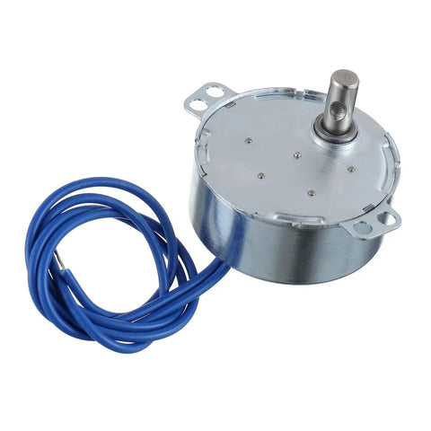 Two Pack Synchronous Turntable Motors For Cup Turners And Tumblers AC 100-127V 50/60Hz 4W 2.5 To 3 RPM CW CCW motor with blue wires