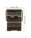 Heavy Duty Iron Hinges For Wooden Jewelry Boxes With Screws Tough As Nails High Hardness Mini Hinges For Drawers And Small Cabinets